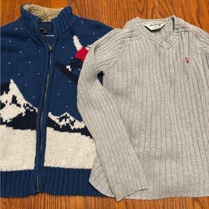 Boys Medium M Med 8 Lot of 2 sweaters: Abercrombie & Gap Youth Kids